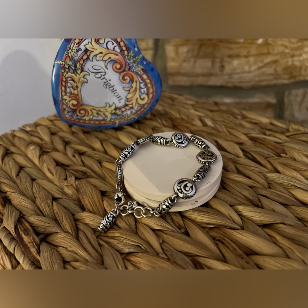 Brighton Signature Silver Plated Bracelet with Claw Clasp
